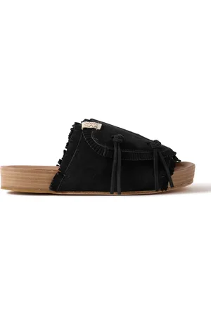 VISVIM Christo Shaman-Folk Fringed Suede Sandals - Men - - L