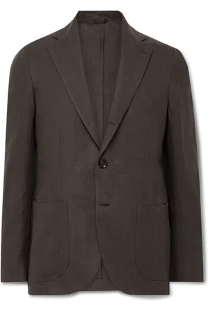 DE PETRILLO Linen Suit Jacket - Men - - IT 52