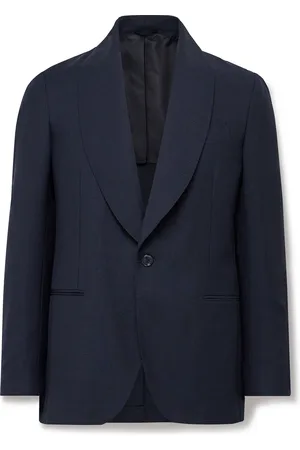 DE PETRILLO Slim-Fit Shawl-Collar Virgin Wool and Mohair-Blend Tuxedo Jacket - Men - - IT 46