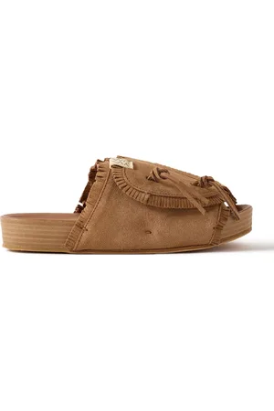 VISVIM Christo Shaman-Folk Fringed Suede Sandals - Men - - XL
