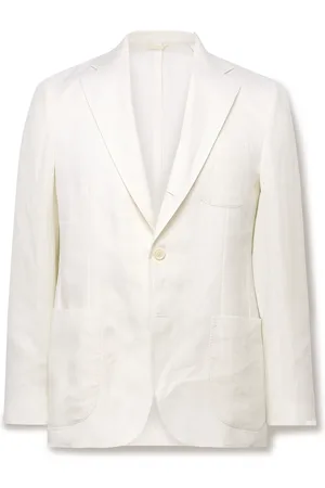 DE PETRILLO Slim-Fit Linen Suit Jacket - Men - - IT 56