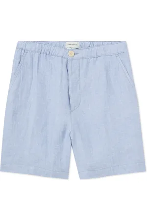 OLIVER SPENCER Osborne Straight-Leg Linen Drawstring Shorts - Men - - L