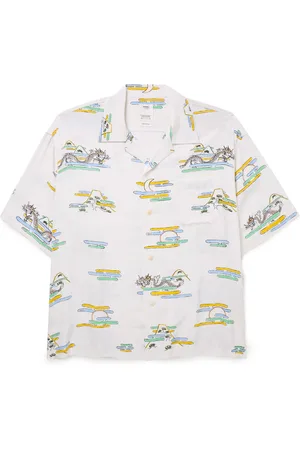 VISVIM Copa Camp-Collar Printed Crepe Shirt - Men - - 5