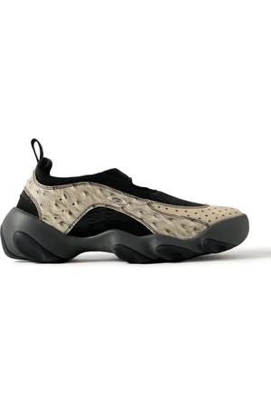Oakley Brain Dead Flesh Panelled Textured-Leather, Nubuck, Mesh and Scuba Slip-On Sneakers - Men - - US 11