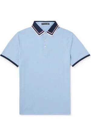 Mr P. G/FORE Golf Striped Logo-Appliquéd Piqué Polo Shirt - Men - - XXL