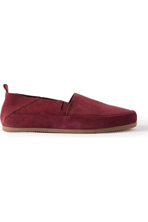 Mulo Travel Collapsible-Heel Suede Loafers - Men - - UK 10