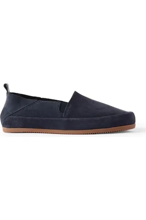 Mulo Travel Collapsible-Heel Suede Loafers - Men - - UK 12
