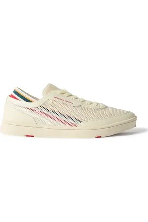 Orlebar Brown Larson Striped Mesh and Canvas Sneakers - Men - - UK 9
