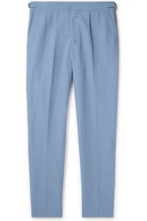 Orlebar Brown Carsyn Tapered Pleated Linen and Cotton-Blend Trousers - Men - - UK/US 30