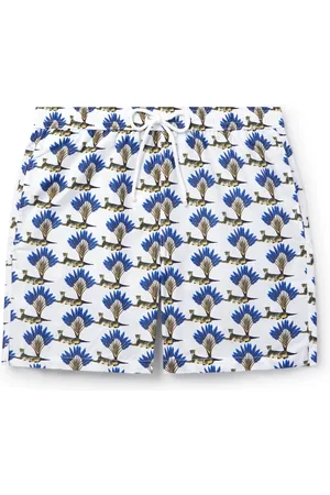 Anderson & Sheppard Straight-Leg Mid-Length Printed Swim Shorts - Men - - M