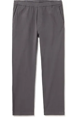 BARENA Tapered Garment-Dyed Stretch Cotton-Gabardine Trousers - Men - - IT 44