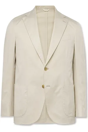 DE PETRILLO Slim-Fit Cotton-Blend Suit Jacket - Men - - IT 56