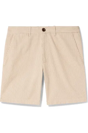 Mr P. Slim-Fit Straight-Leg Striped Cotton Bermuda Shorts - Men - - 40