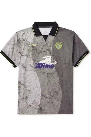 DIME Logo-Detailed Printed Mesh Polo Shirt - Men - - M