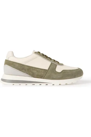 Brunello Cucinelli Olimpo Textured-Leather and Suede Sneakers - Men - - EU 42