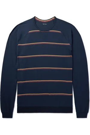 Paul Smith Striped Cotton-Blend Pyjama T-Shirt - Men - - M