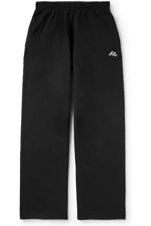Balenciaga Wide-Leg Logo-Print Cotton-Jersey Sweatpants - Men - - XS