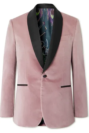 Paul Smith Slim-Fit Satin-Trimmed Cotton-Velvet Tuxedo Jacket - Men - - UK/US 44