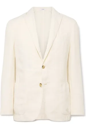 Boglioli Unstructured Garment-Dyed Linen Blazer - Men - - IT 46