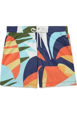 RICHARD JAMES Straight-Leg Mid-Length Printed Recycled Swim Shorts - Men - - XL