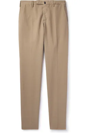 Incotex Straight-Leg Cotton-Blend Trousers - Men - - IT 50