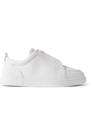 Christian Louboutin Jimmy Rubber-Trimmed Leather Sneakers - Men - - EU 44.5