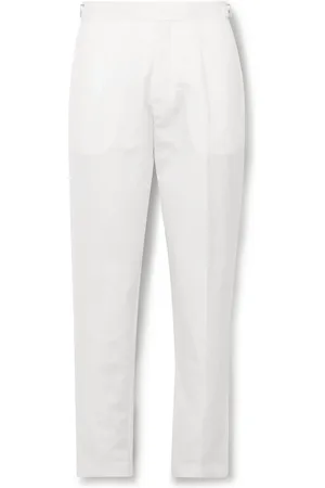 Orlebar Brown Carsyn Tapered Pleated Linen and Cotton-Blend Trousers - Men - - UK/US 30