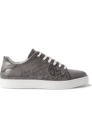 Berluti The Playtime Scritto Venezia Leather Sneakers - Men - - UK 10