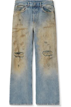 Acne Studios Wide-Leg Distressed Jeans - Men - - 33W 32L