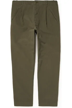 Folk Assembly Garment-Dyed Pleated Cotton-Canvas Trousers - Men - - 1