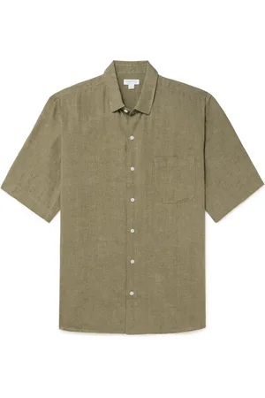 Sunspel Striped Linen Shirt - Men - - S