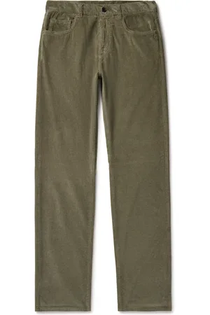 CANALI Slim-Fit Straight-Leg Stretch-Cotton and Modal-Blend Corduroy Trousers - Men - - IT 50