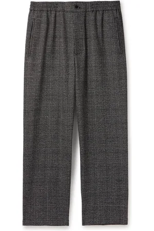 BARENA Tapered Checked Virgin Wool Trousers - Men - - IT 44