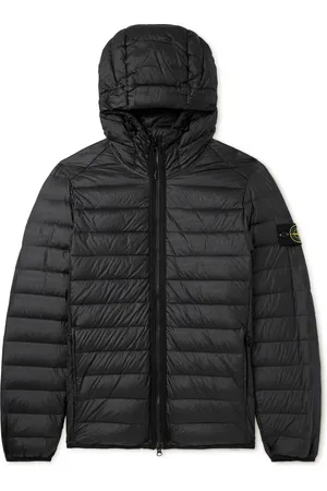 Stone Island Logo-Appliquéd Quilted Shell Hooded Down Jacket - Men - - M