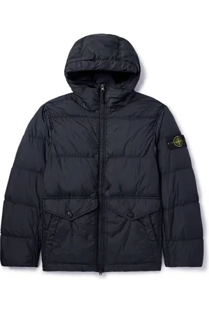 Stone Island Logo-Appliquéd Quilted Shell Down Jacket - Men - - XXL