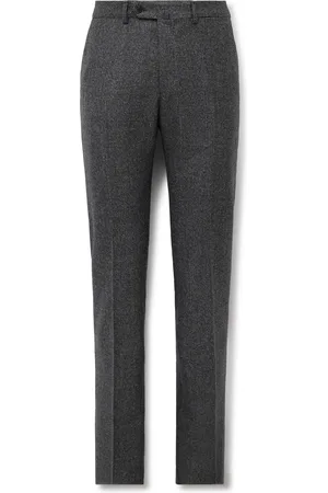 CARUSO Slim-Fit Straight-Leg Prince of Wales Checked Wool Suit Trousers - Men - - IT 48