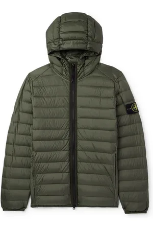 Stone Island Logo-Appliquéd Quilted Shell Hooded Down Jacket - Men - - XXL