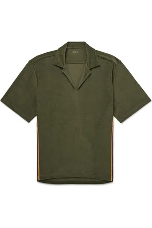 Paul Smith Logo-Appliquéd Cotton-Blend Terry Polo Shirt - Men - - S