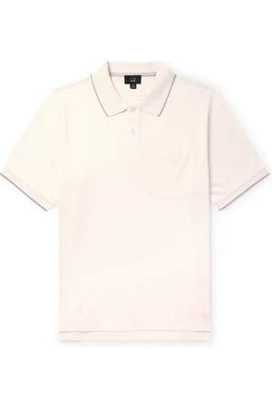 Dunhill Logo-Embroidered Cotton and Silk-Blend Piqué Polo Shirt - Men - - XL