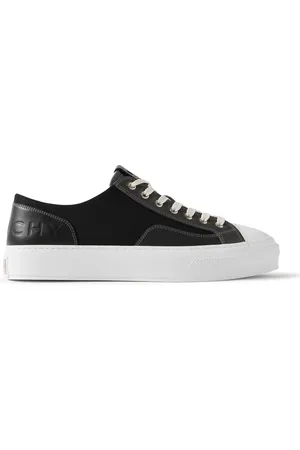Givenchy City Logo-Debossed Leather-Trimmed Canvas Sneakers - Men - - EU 43
