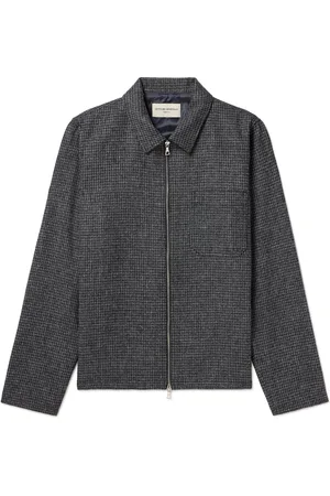 OFFICINE GENERALE Byron Checked Wool Overshirt - Men - - XL