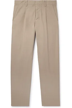 NN.07 Bill 1080 Tapered Pleated Organic Cotton-Blend Trousers - Men - - 28W 32L