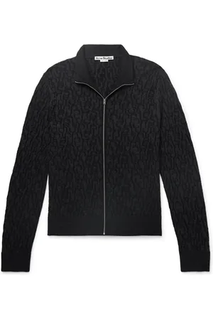 Acne Studios Logo-Jacquard Wool Zip-Up Cardigan - Men - - XS