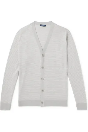 Peter Millar Cane Striped Wool Cardigan - Men - - XXL