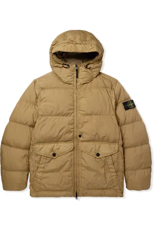 Stone Island Logo-Appliquéd Quilted Shell Down Jacket - Men - - L