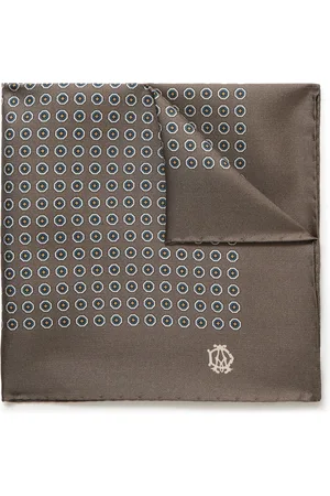 Dunhill Printed Mulberry Silk-Twill Pocket Square - Men