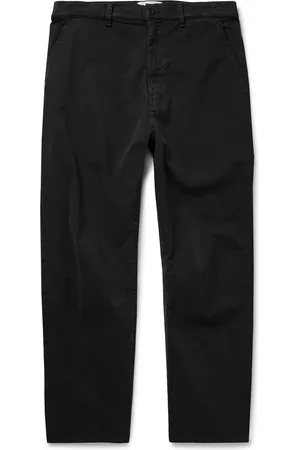 NILI LOTAN Carpenter Straight-Leg Cropped Stretch-Cotton Twill Trousers - Men - - UK/US 32