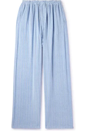 Balenciaga Wide-Leg Striped Fleece Drawstring Pyjama Trousers - Men - - S