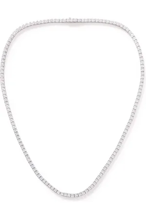 Hatton Labs Facet Tennis Cubic Zirconia Necklace - Men