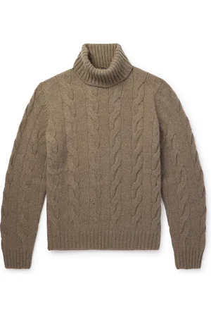 Loro Piana Napier Cable-Knit Cashmere Rollneck Sweater - Men - - IT 54